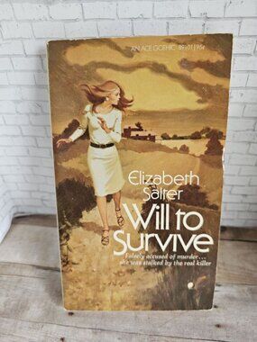 Vintage 1968 Elizabeth Salter Will to Survive Ace Gothic Suspense Paperback